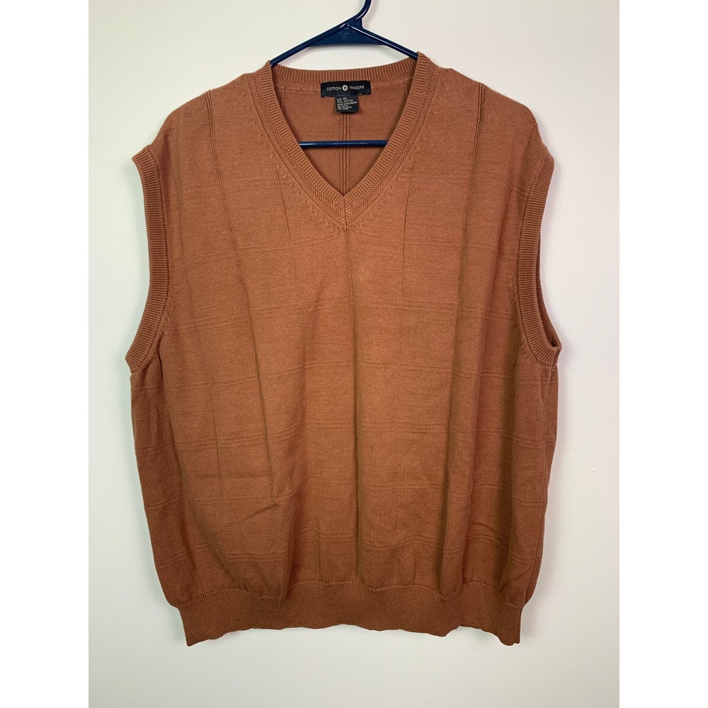 Cotton Traders Carmel Sweater Vest, Size XL